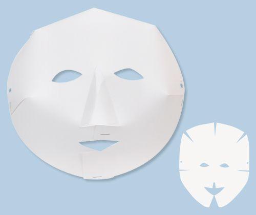 Cardboard Fold-Up Face Masks - Pack of 40