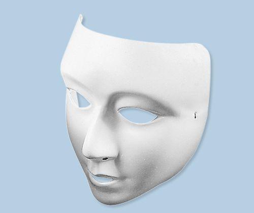 Plastic Face Masks - White Lightweight (Pack of 10)