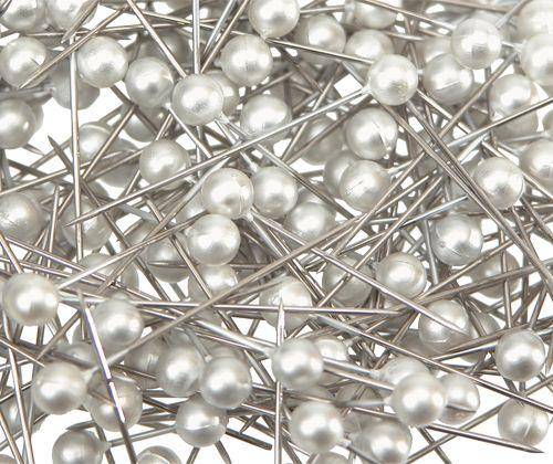 Pearl Headed Pins - Plain (Pack of 1000)
