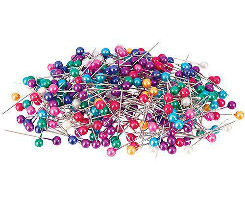 Pearl Headed Pins - Coloured (Pack of 1000)