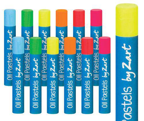 Basics - Oil Pastels: Fluoro (Pack of 12)