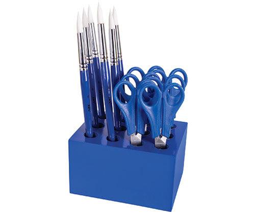ColourSorts Classroom Organisers by Zart: Scissor & Brush Storage Block