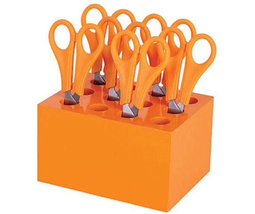 ColourSorts Classroom Organisers by Zart: Scissor and Brush Storage Block Set Pack of 6 - view 3