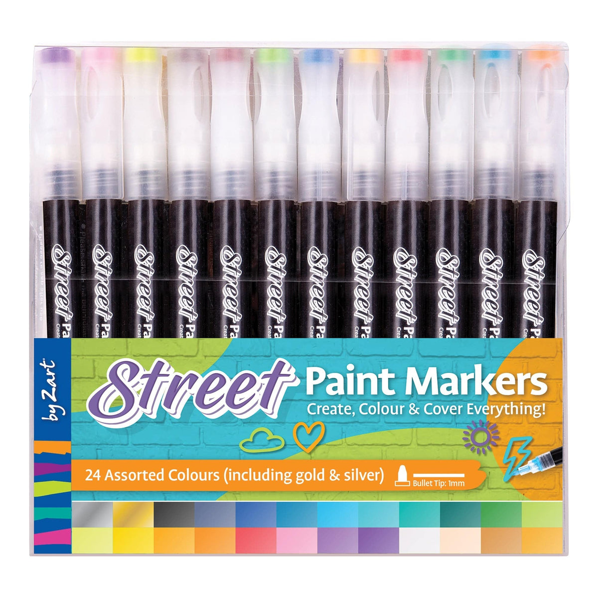 Street Paint Marker by Zart 1mm Pack of 24 - view 3