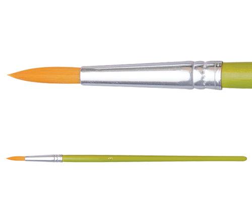 Budget Taklon Brushes - Round (Pack of 10): Size 8