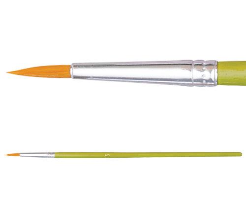 Budget Taklon Brushes - Round (Pack of 10): Size 6