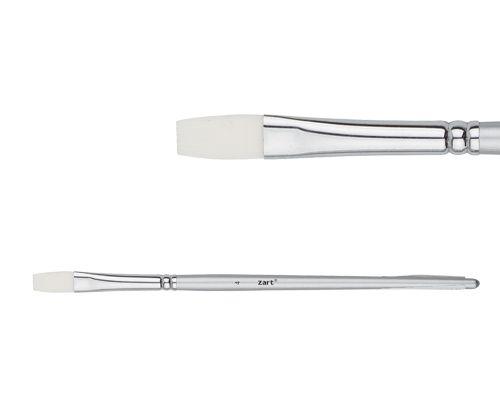 Zart Taklon Brush - Dynamic Flat (9.5mm): Size 4