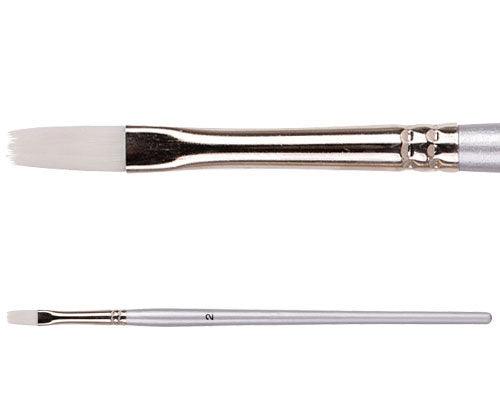 Taklon Brushes - Dynamic: Flat Size 2 (4.5mm)