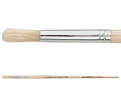 Hog Hair Brushes - Round: Size 6 (Pack of 12)