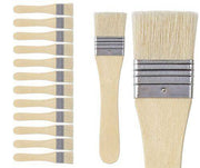 Wide Flat Brushes Pack of 12 - 50mm