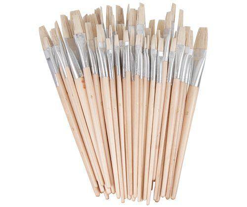 Bulk Hog Hair Brush Set - Flat