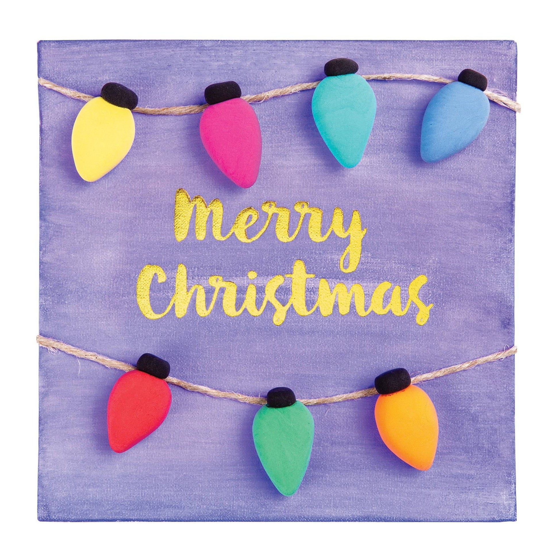 DIY Foil Christmas Canvas Pack of 6