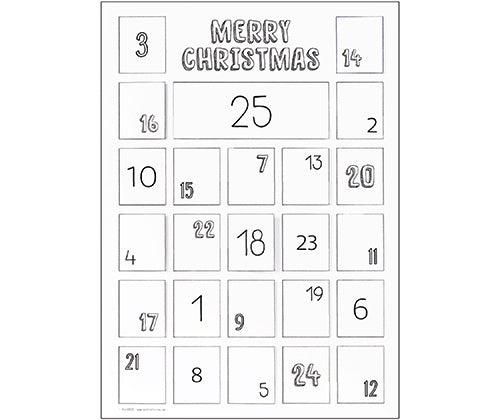 ColourMe Advent Calendar - A3 (Pack of 10)