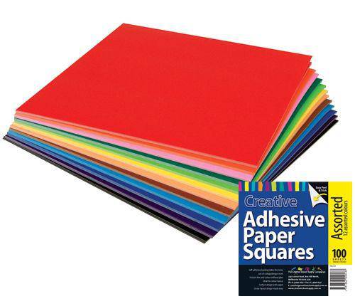 Adhesive Paper Squares