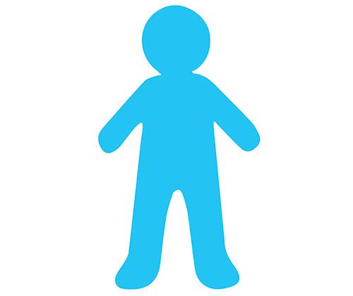 Pre-Cut Paper People Shapes Coloured Pack of 48 - view 3