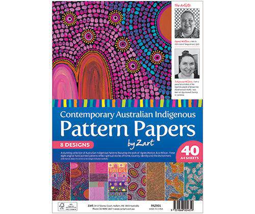 Pattern Paper A4 Contemporary Australian Indigenous - Pack of 40