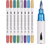 Dual Tip Metallic Markers: Assorted - Pack of 8