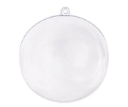 Plastic Bauble - Clear: Pack of 10