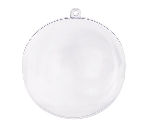 Plastic Bauble - Clear: Pack of 10