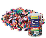 Pom Poms - Rainbow (Pack of 300)