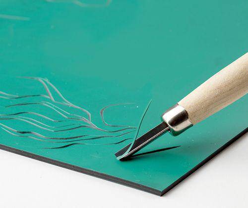 Velvet Print - Double-Sided Lino Tile: 40 x 60cm