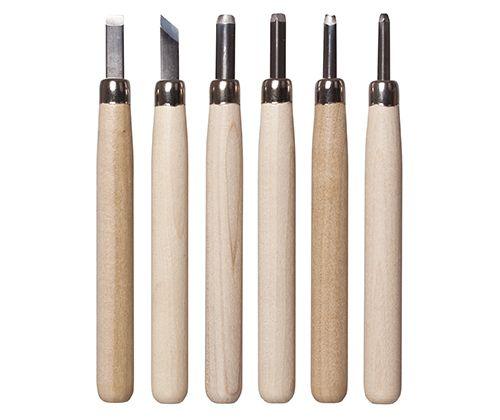 Deluxe Lino & Wood Carving Tools - Set of 6