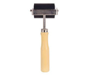 Hard Rubber Brayer with Wooden Handle