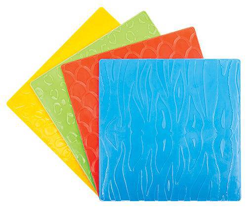 Pattern Rubbing Plates - Pack of 4
