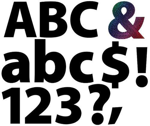 Scratch Adhesive Letters & Numbers