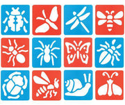 Minibeast Stencils 6.8 x 6.8cm - Pack of 12