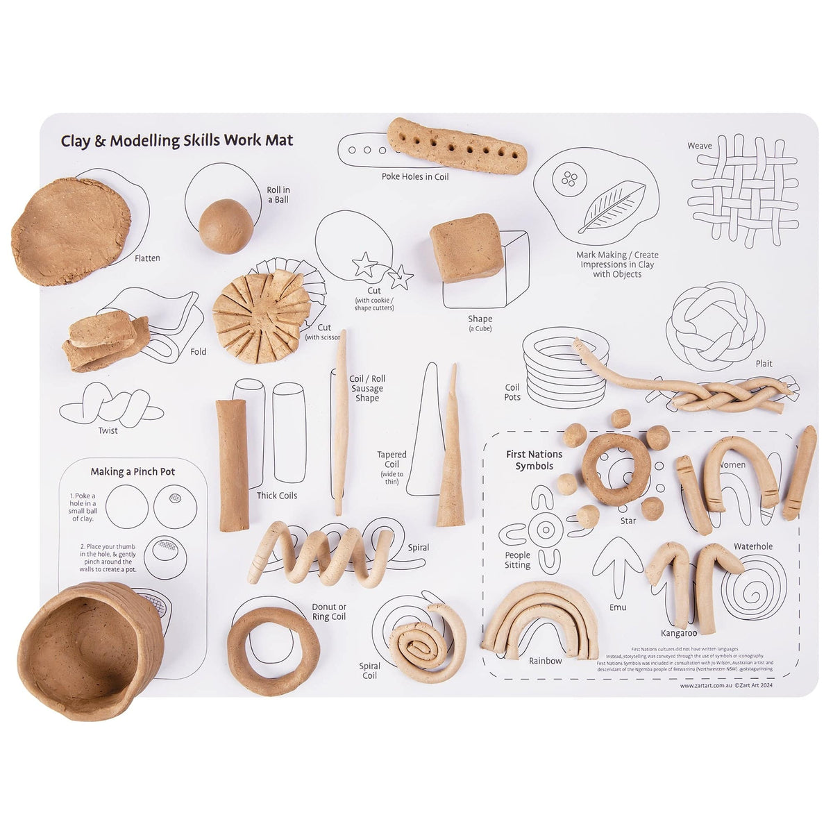 Clay and Modelling Skills Mat - view 3