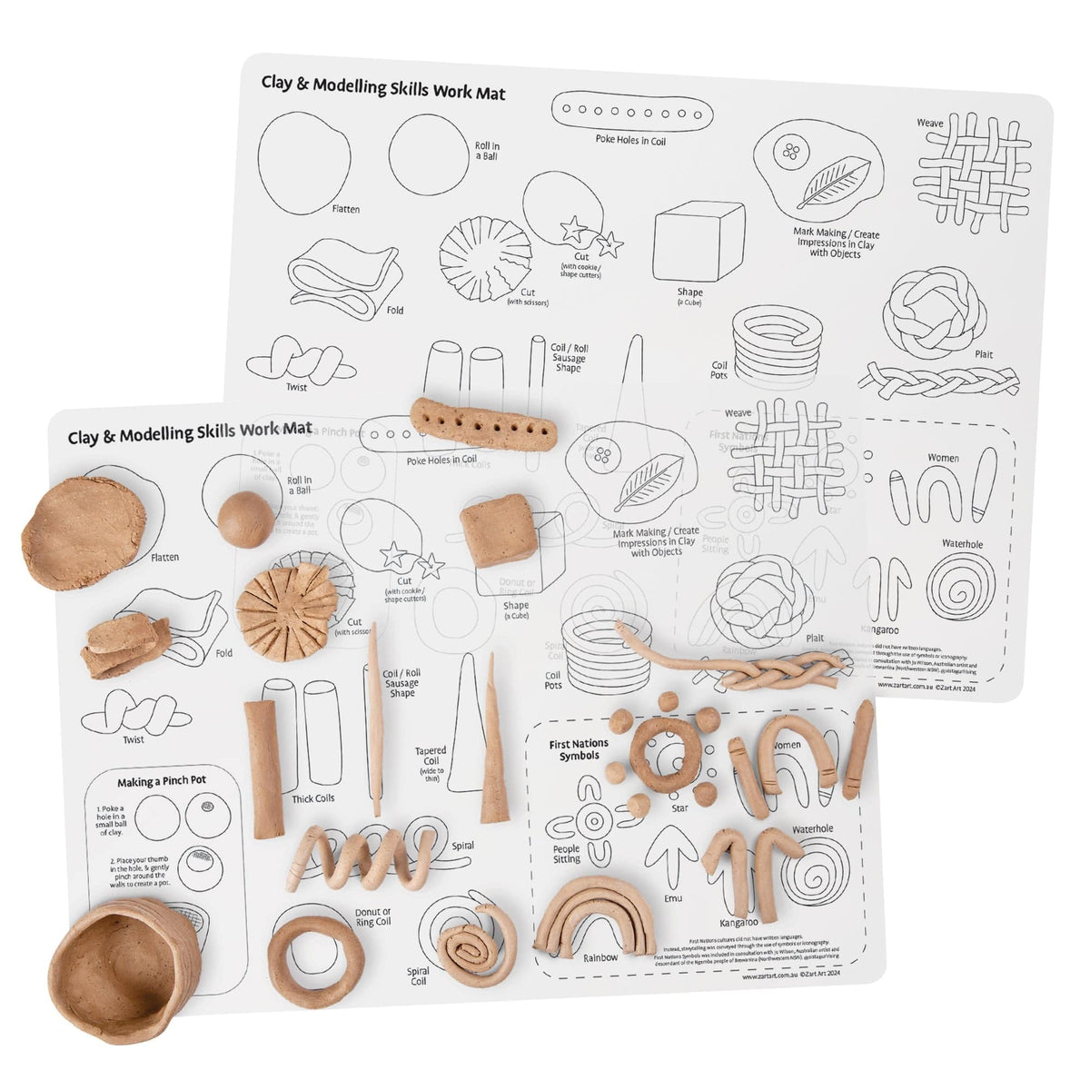 Clay and Modelling Skills Mat - view 4
