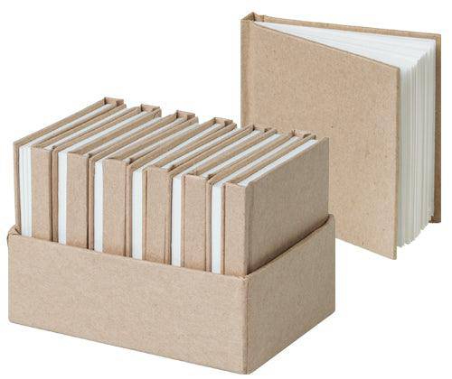 Kraft - Mini Notebooks (Pack of 12)
