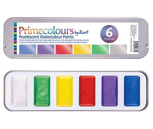 Zart Primecolours Pearlescent Watercolour Paints - 6 Colours - view 3