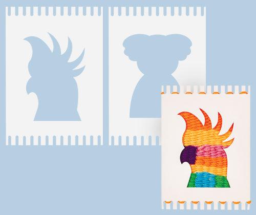 Cardboard Weaving Looms Aussie Animal Pack of 12 - view 2