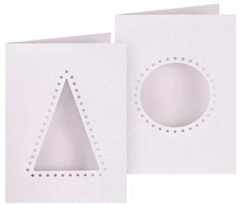Christmas Cut-Out Threading Cards - Pack of 10