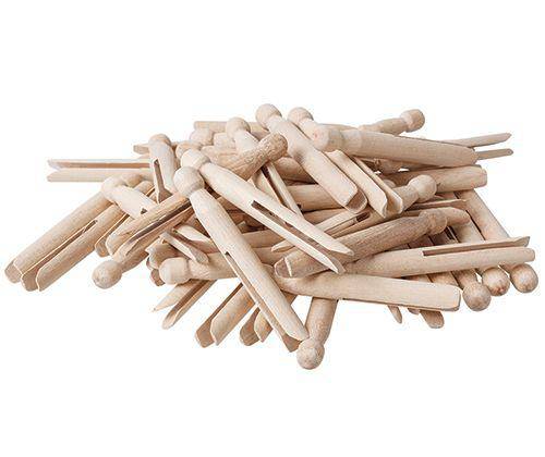 Dolly Pegs - Mini (11cm): Natural (Pack of 60)