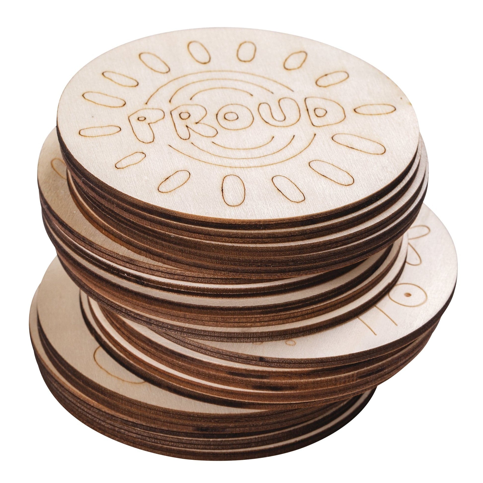 Wooden Coaster NAIDOC Pack of 20