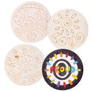 Wooden Coaster NAIDOC Pack of 20