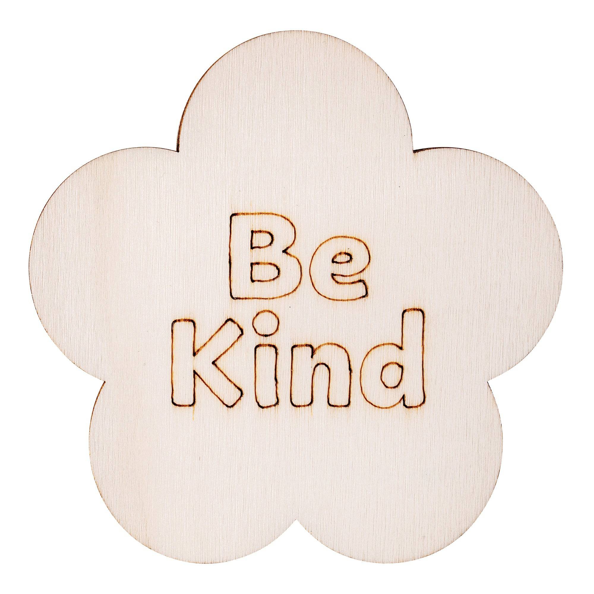 Wooden Coaster Wellbeing Pack of 20