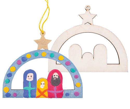 Wooden Nativity Hanger Pack of 12 - view 2
