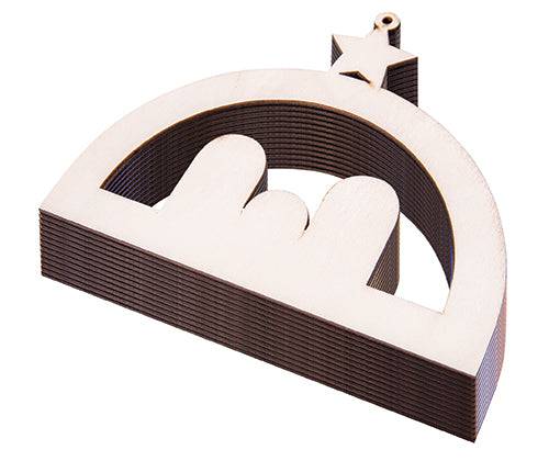Wooden Nativity Hanger Pack of 12 - view 4