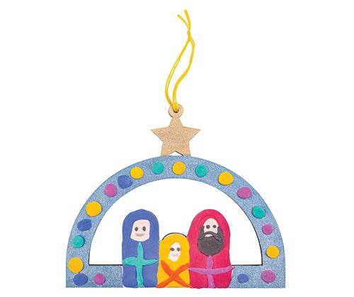 Wooden Nativity Hanger Pack of 12 - view 5