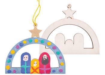 Wooden Nativity Hanger Pack of 12 - view 6