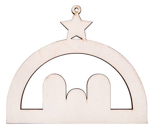 Wooden Nativity Hanger Pack of 12 - view 3
