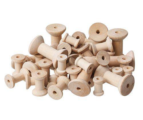 Wooden Spools - Natural (Pack of 50)