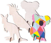 Wooden Standing Australian Animals - Pack of 9