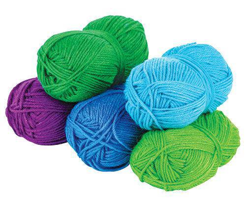 Acrylic Wool - Cool Colours (Assorted Pack Of 5)