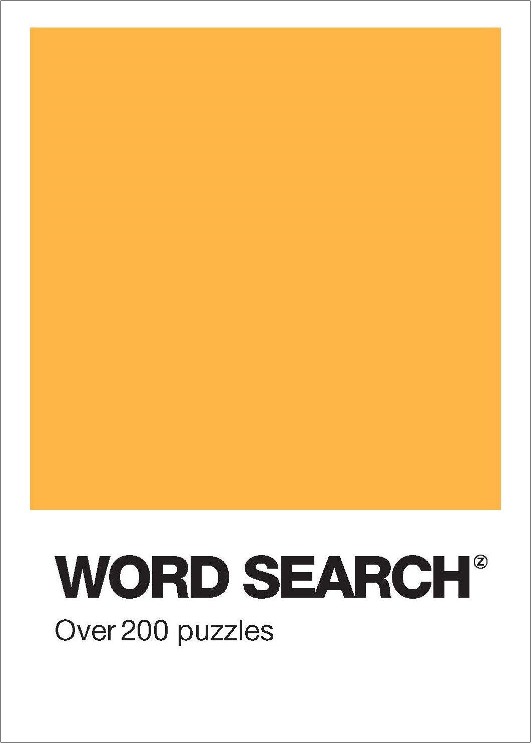 Colour Block Puzzle - Wordsearch (Orange)