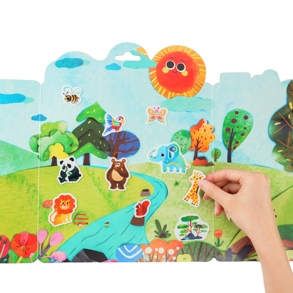 mierEdu Jelly Stickers - Wild Animals - view 3
